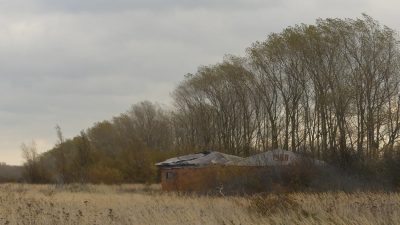 Die verbotene Halbinsel Wustrow - zerfallenes Gebäude